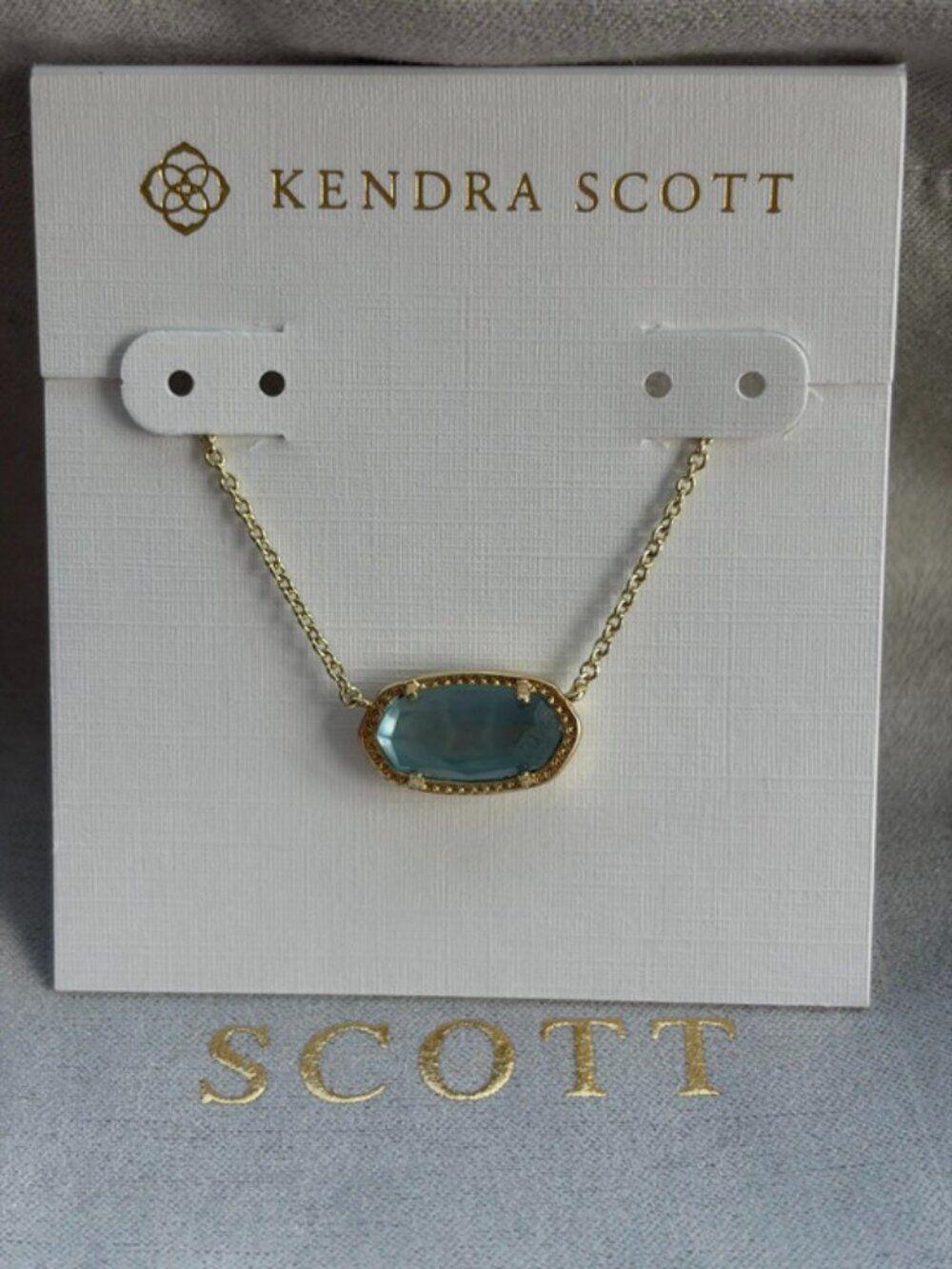 Kendra Scott blue necklace